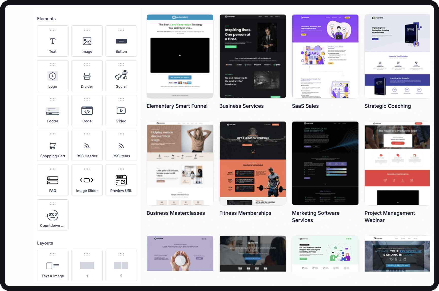 <strong>Crea</strong> Funnels y Sitios web.