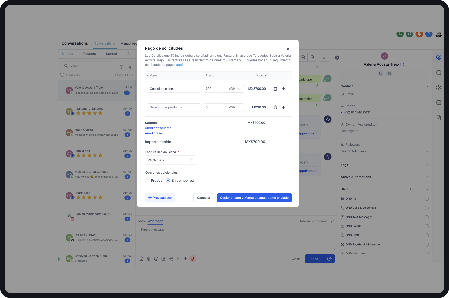 <strong>Recibe pagos</strong> en línea en segundos.